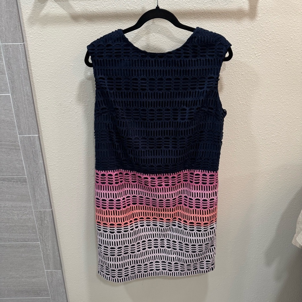 Ted Baker Cahill Marina Mosaic Lace Tunic Sleeveless Mini Shift Dress Size 5 - Picture 4 of 12